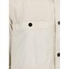 STONE ISLAND Ss25 Koszula Męska z Nadrukiem Logo, Dopasowana, Rękawy Raglanowe, Krótki Rękaw, Jasnobeżowa K1S151200029S00WN-V0195