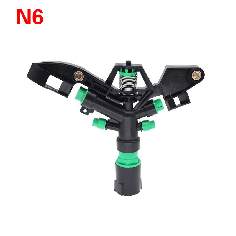 1 Inch Four-Nozzle Rocker Arm Sprinkler For Garden Farmland 360Degree Irrigation Rotating Sprinkler System For Cooling Dust Removal