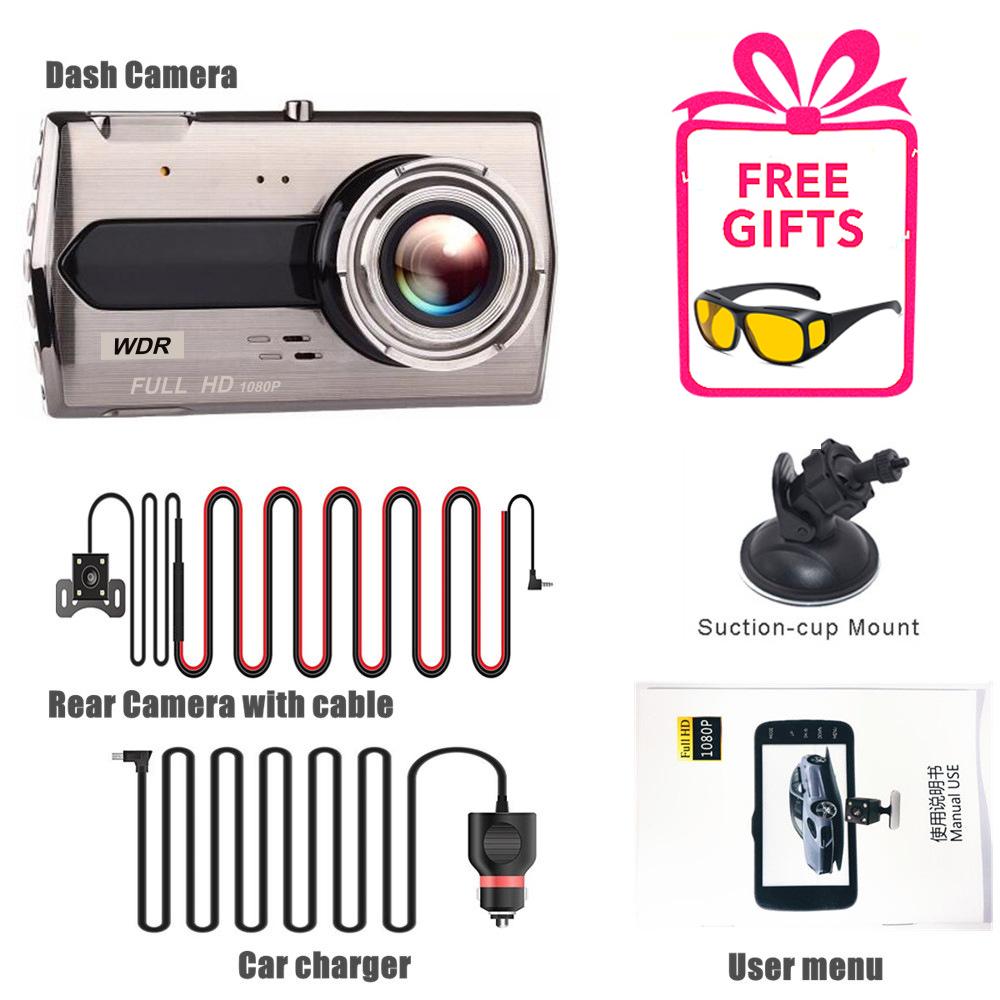 

Dash Cam Car DVR Автомобильная камера Full HD 1080P Автомобильный видеорегистратор Черный ящик Автомобильный видеорегистратор Автомобильные аксессуары Камера заднего вида NONE