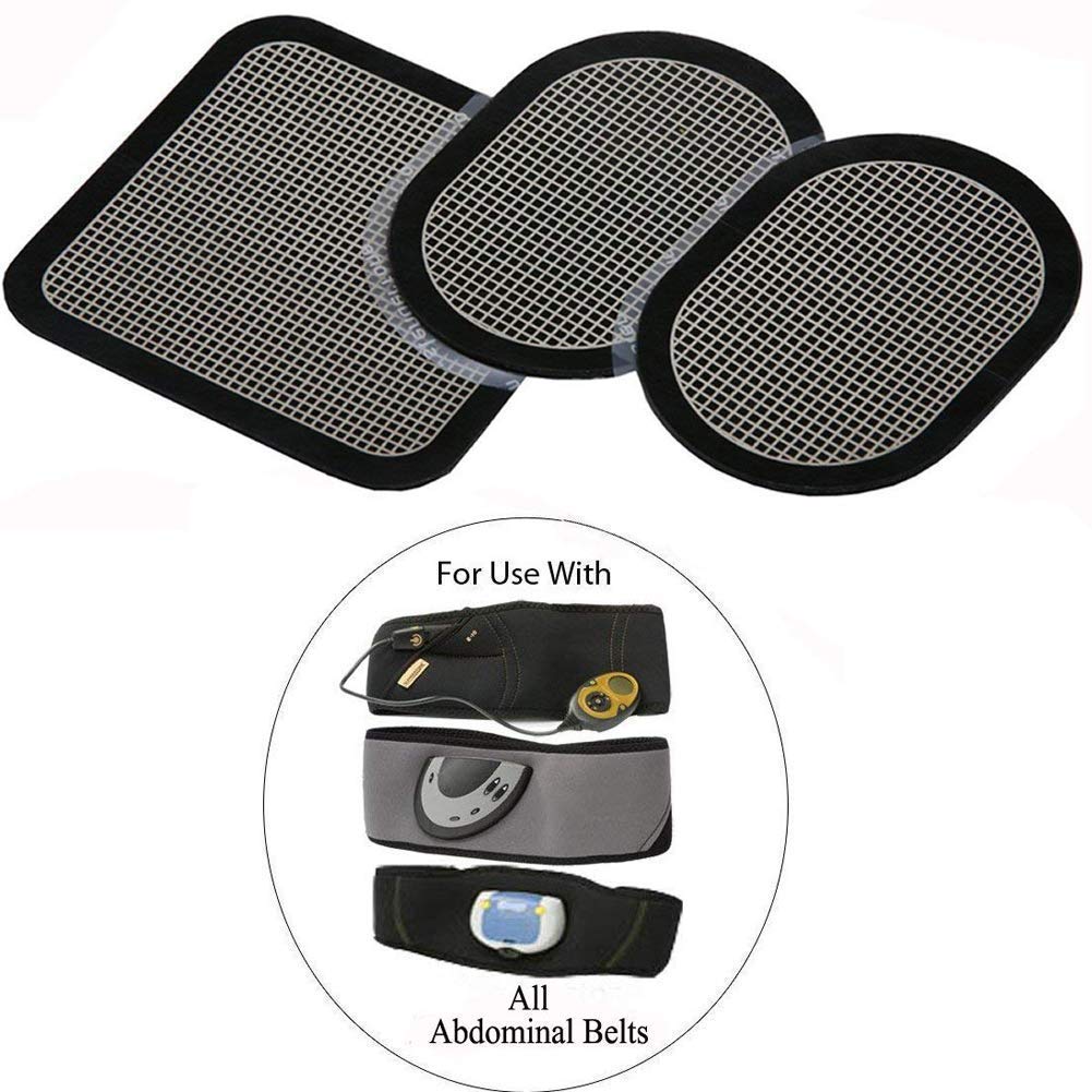 EMS Abdominal Belt Gel Pad Replacement Unit Set Pack (2 Sets, 6 Gel Pads)