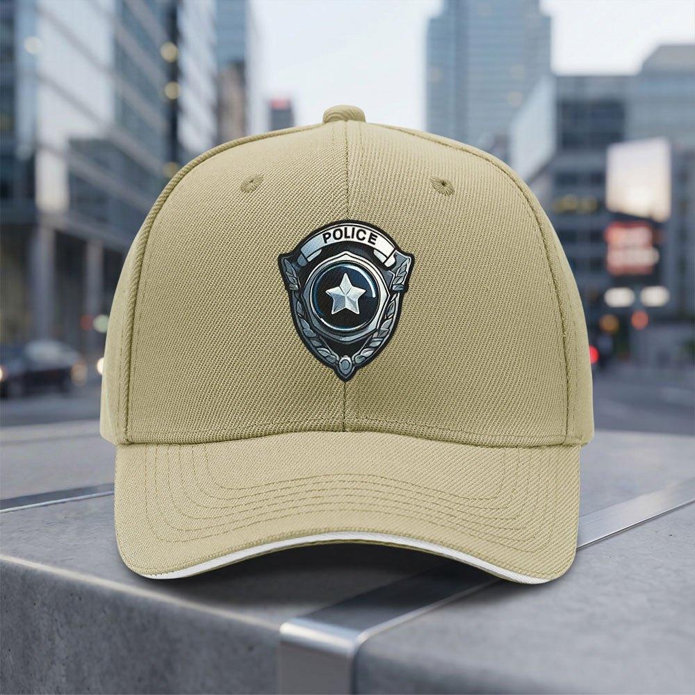 Adjustable Police Badge Baseball Cap With Emblem Lightweight Breathable For All Seasons Daily Commuting Gifts