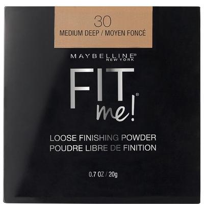 New York Fit Me Polvo Acabado Suelto 30 Medio Oscuro 20g Ligero Control de Brillo Maquillaje Mineral Fijador Para Acabado de Piel Suave