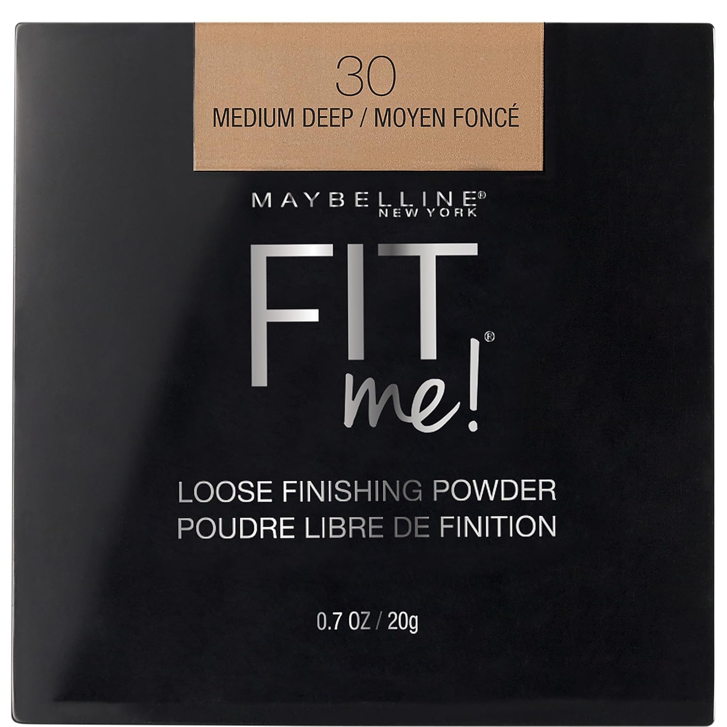 

Maybelline New York Fit Me Рассыпчатая пудра для фиксации макияжа 30 Средне-темный 20 г Легкая, контролирующая блеск, минеральная пудра для фиксации макияжа для гладкого финиша кожи