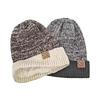 Warm Wool Hat with Fleece Lining, Stylish Color-Block Design, Fits Large Heads, Ear Protection, Ideal for Men and Women