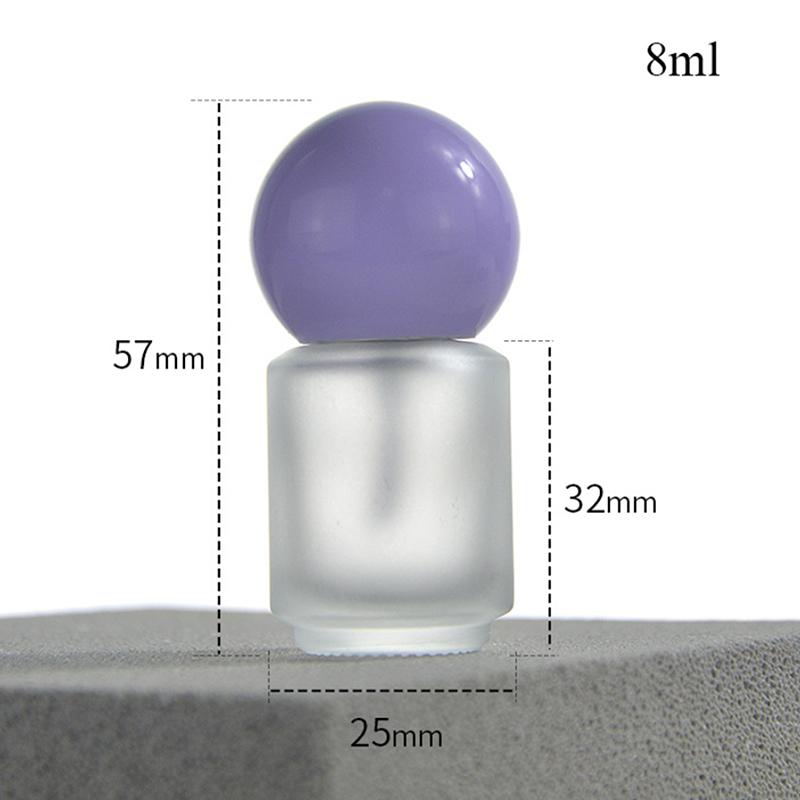 New 8/10/15ml Empty Transparent Glass Nail Polish Bottle Empty With Lid Brush Cosmetic Containers Nail Glass Bottles With Brush