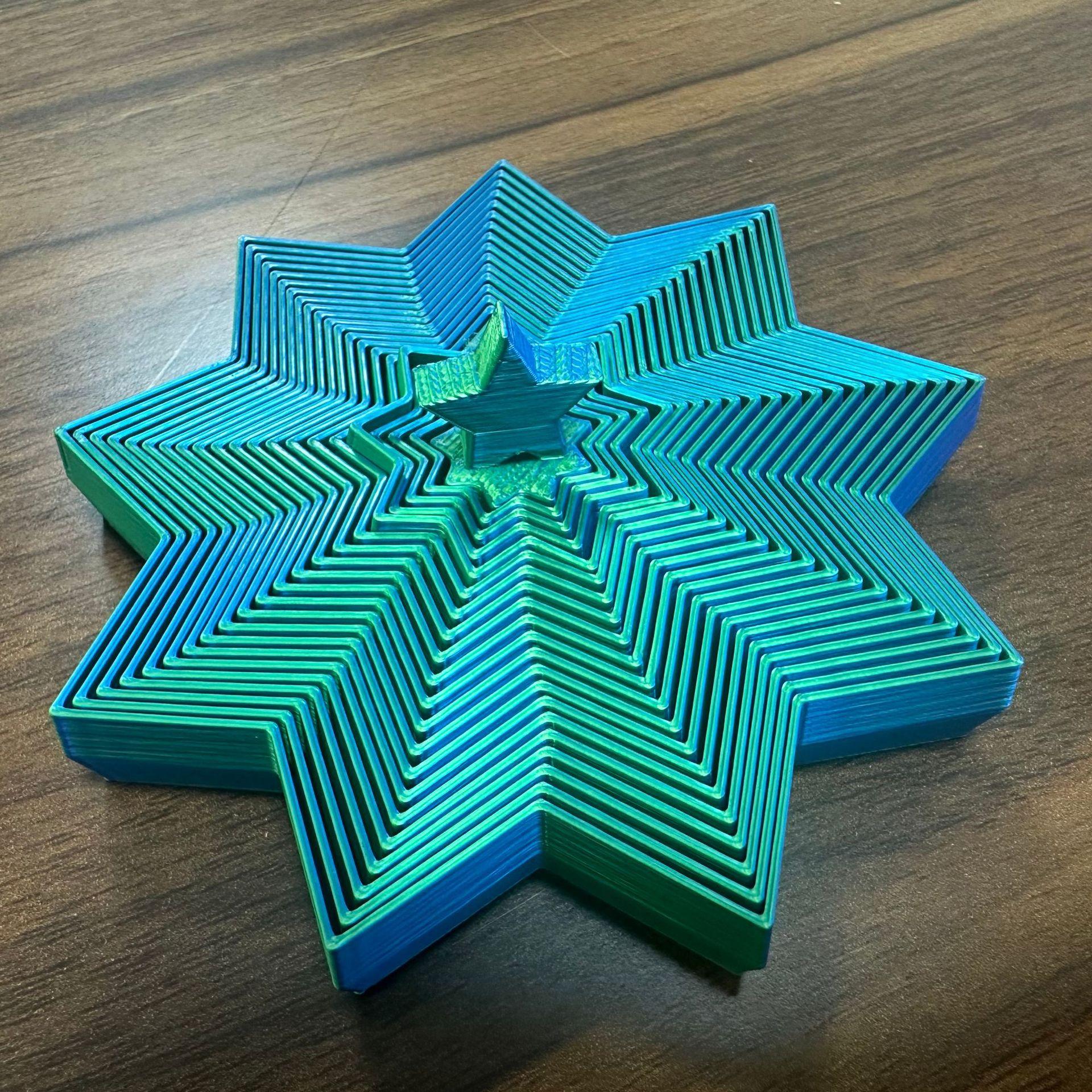 

Напечатанная на 3D-принтере рождественская елка-морковная башня, декомпрессионная игрушка для снятия стресса, растягивающаяся спираль-восьмиугольник, лечебные настольные украшения оптом 10x10x5cm чирковый