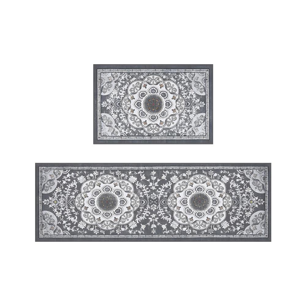 Retro Persian Kitchen Floor Mat Laundry Room Nonslip Long Strip Mat Interior Hallway Soft Rug Machine-washable Front Door Mat