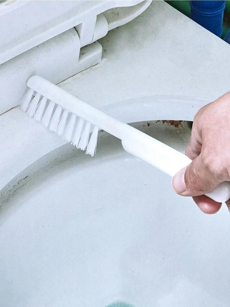 1pc White Toilet Brush Set With Creative S-Shaped Japanese Style Toilet Brush, Cleaning Brush For Bathroom With No Dead Corners