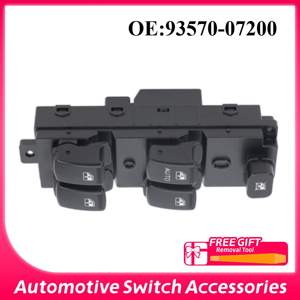 Car Electric Power Window Master Control Switch Button 93570-07200 For Hyundai H100-4F Porter2 For Kia Picanto Morning 04-06