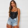 Minimalist Chest Cup Breasted Leather Sling Women's Fashion Fall and Winter Inner Match Sexy Slim-Fit U-Neck Vest