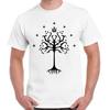 White Tree of Gondor Lord Of Rings Cool Gift Retro T Shirt 2341