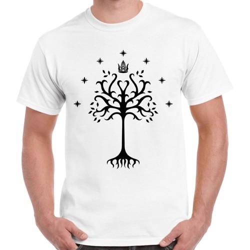 White Tree of Gondor Lord Of Rings Cool Gift Retro T Shirt 2341