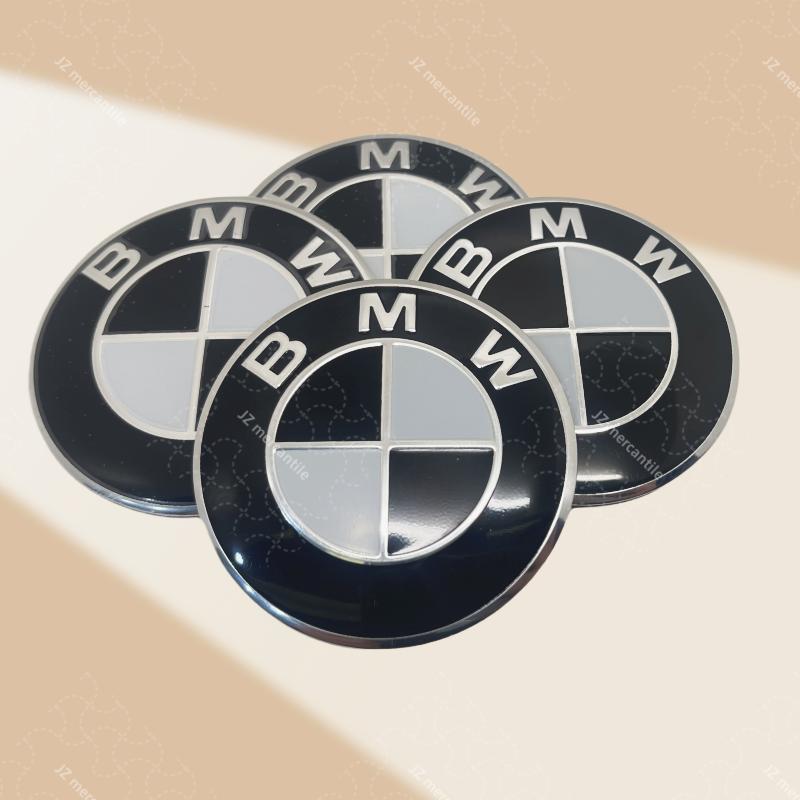 4pcs-60mm automobile wheel hub sticker logo rim cover badge For BMW X1 X3 X5 X6 Z4 M2 M3 M4 modified hub center sticker