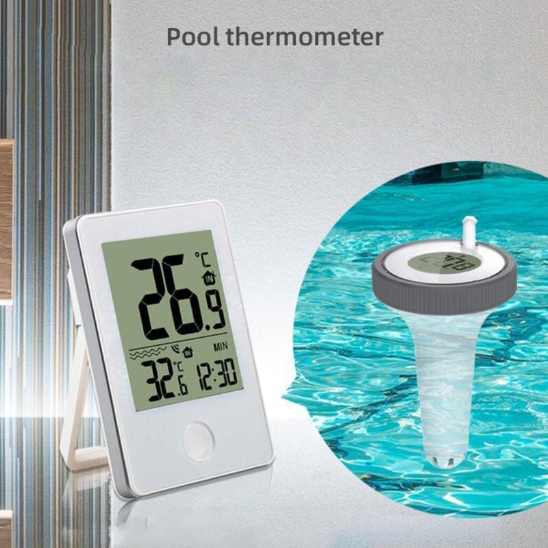Waterproof Digital Thermometers for Swimming Pools and Fish Tanks with Convenient Remote Monitoring Capability