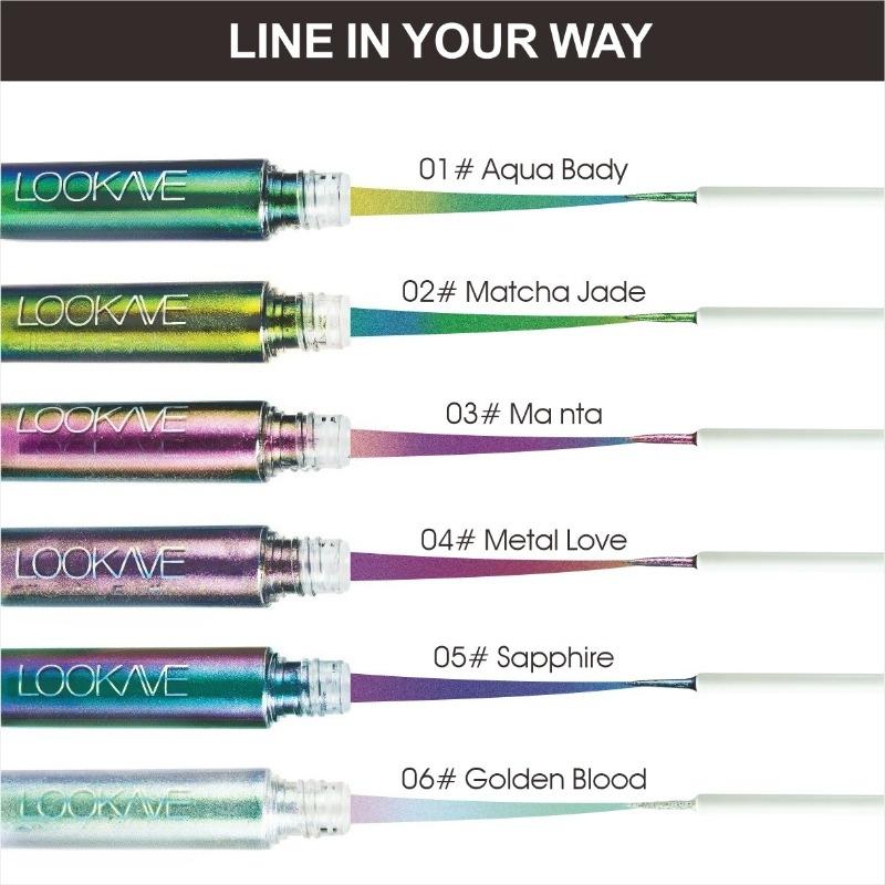 Optical Chameleon Eyeliner, Long-lasting Waterproof Liquid Chameleon Eyeshadow