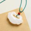 Afghan Jade Ruyi Cloud Lock Pendant Hanfu Charm