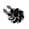 1PC DIY Sewing Pearl Flower Button Covers Alloy Golden Base Shirt Button Clip Detachable Clip-On Handwoven