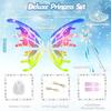 Angel Elf Fairy Cosplay Princess Battery Electric Light Butterfly Wings that Move with Toys for Girls [Toileeu] Wings, Wings, Wings, Kids, Set, DIY,