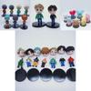 Exquisite 7pcs Set Of Kpop Bangtan Boys Star Figure Dolls For Unique Decor