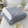 Manta de cuadros polar esponjosa, manta gruesa de invierno, funda nórdica de doble cara, funda para sofá cama, colcha suave y cálida para dormitorio