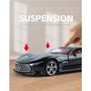 1/24 Benz AMG Alloy Model Car with Sound and Light Feedback Sports Car Model Table Decoration Suitable for Boys As A Gift