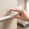 10pcs Punch Free Curtain Rod Hooks C Shaped Rack Durable Household Bracket for Window Decoration Bedroom and Office Use