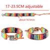 Bohemian 7 Chakra Stone Bracelet For Women Colorful Emperor Stone Braided Rope Woven Wrist Bangle Men  Jewelry Gift