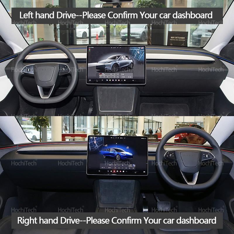 For Tesla Model Y Juniper 2025-up Model 3 Highland 2024-up Suede Leather Dashboard Cover Dash Mat Carpet Cape Cushion Pad LHD