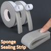 2-6pcs Self-Adhesive Sponge Foam Insulation Tape Door Window Sealing Strip Weather Stripping Soundproof Windproof Dustproof Seal