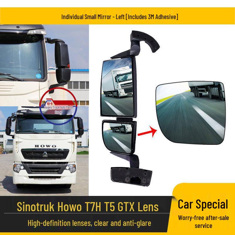 

HOWO T7H Rearview Mirror Lens with Heated Clip Holder for Reversing Reflector Standard
