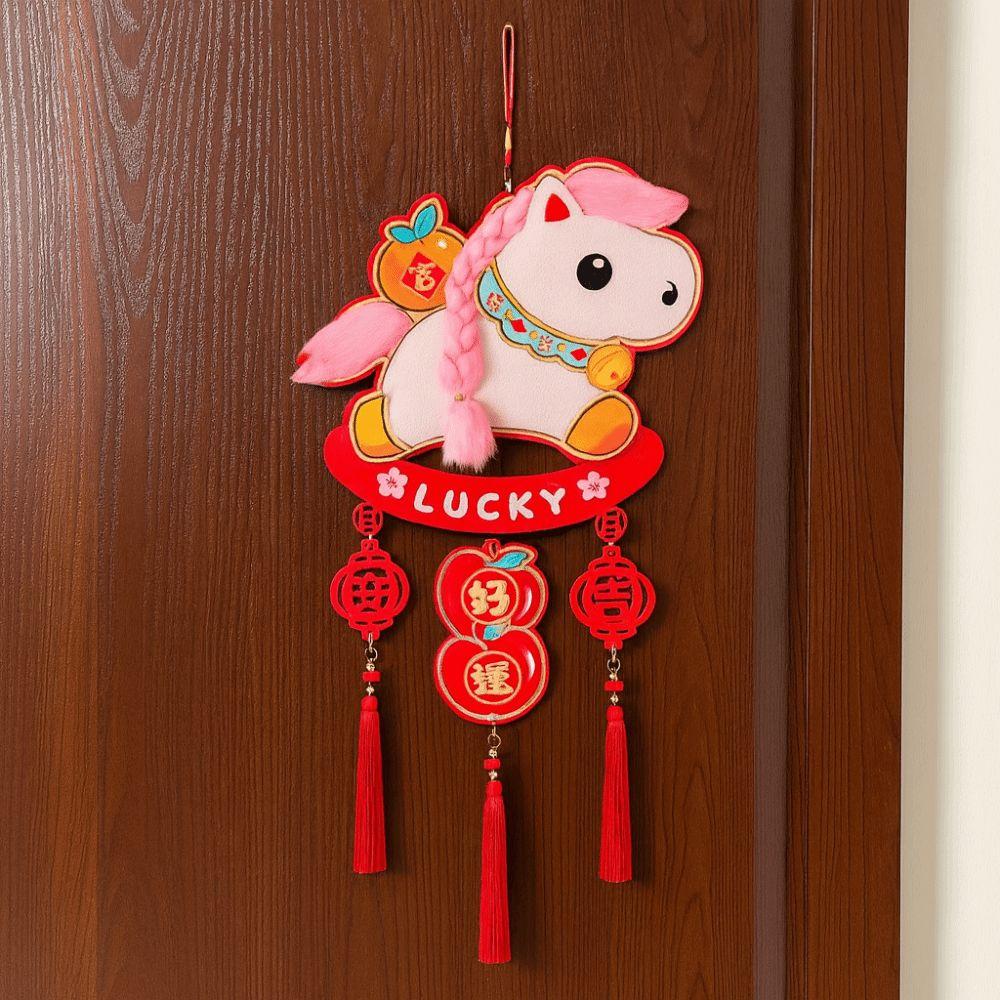 Chinese Style New Years Decoration Traditional Horse Year Hanging Ornaments  Home Decoration