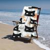 Black Cat Cute Beach Towel for Adults Towel Blanket Ultra Absorbent Quick-Drying Pool Towels for Travel Swimming Camping