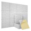 6pcs 30x30cm Acoustic Panel Self-adhesive Felt Wall Stickers Sound-absorbing Soundproof Board for Cinema Studio Game Hall Reco