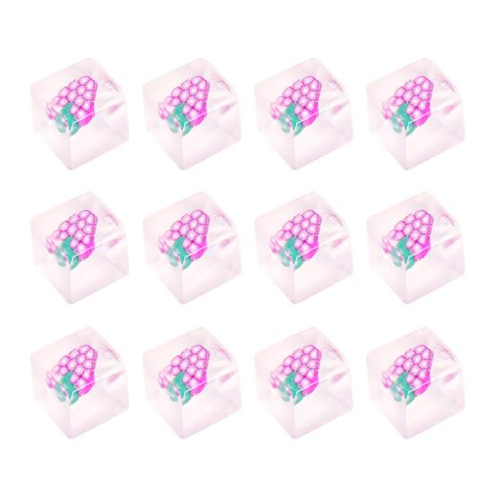 

12 шт., игрушка для сжатия фруктового кубика льда, снятие стресса и беспокойства, мультяшный фруктовый кубик, сенсорная игрушка для детей и подростков, взрослых, портативный мягкий прозрачный кубик TPR, игрушка для сжатия 12pcs