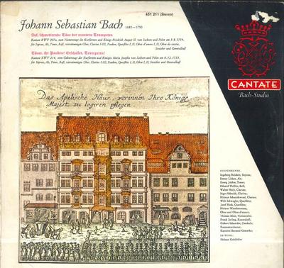 LP-Schallplatte KANTOREI BARMENGEMARKE HELMUT KAH J. S. Bach Auf Schmetternde Tone 651211 CANTATE 1961 Deutschland Klassik Gebraucht
