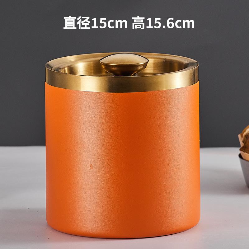

Large Capacity Ice Bucket Stainless Steel Ice Bucket Vacuum Insulation With Lid Cold Insulation Professional Insulation