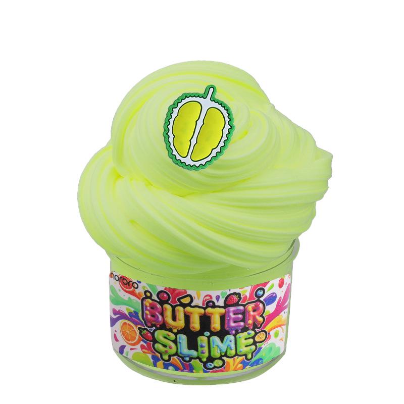 60ml Cross-border Peach Bubblegum Cotton Clay Puff Slime