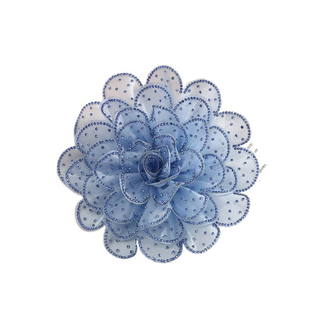 

Сетчатая марлевая нашивка для одежды Многослойные аппликации для одежды Сценическое выступление синий