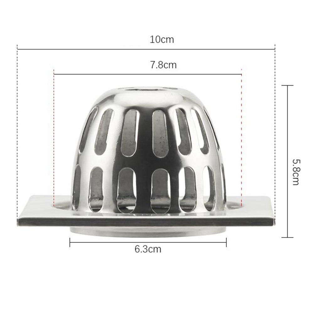 Stainless Steel Balcony Roof Floor Drain Stainless Steel Round Large Displacement Anti-blocking Filter Screen Cover