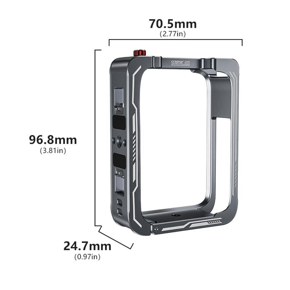 For DJI OSMO360 Action Camera Metal Rabbit Cage Anti-Fall Camera Protective Rabbit Cage Detachable Camera Bezel Accessories
