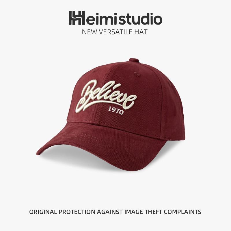 25 Early Autumn New Three-dimensional Embroidered Letter Hard Top Baseball Cap Women's Versatile Sunshade Cap Tide