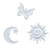Crafting Keychain Molds Silicone Jewelry Moulds with Butterfly Moon Sun Pendant Charm Crafting Tool for Projects