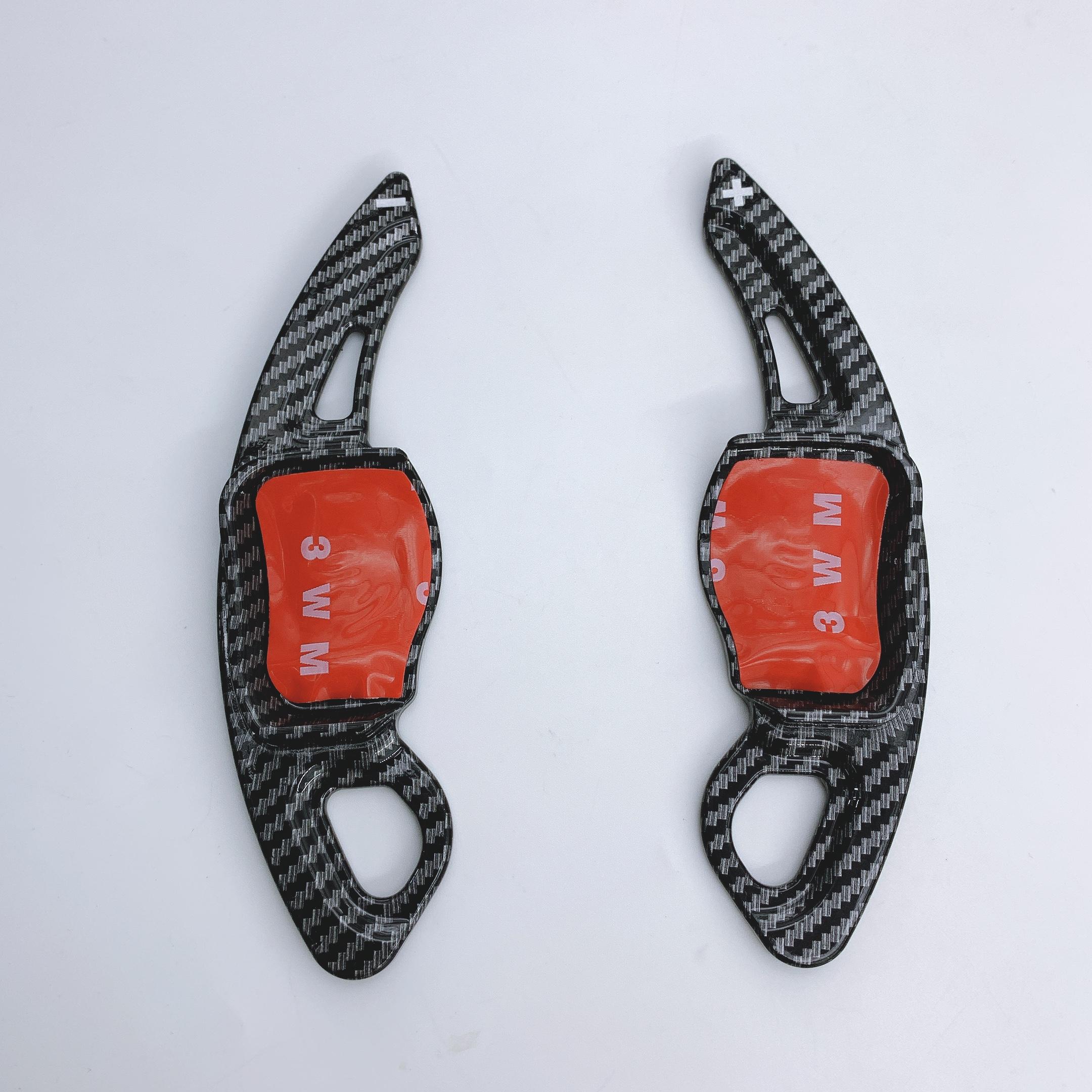 

Автомобильный подрулевой переключатель передач для Volkswagen VW Golf 6 Mk6 Jetta SportWagen Vento Variant 5K 2008 ~ 2013 DSG из углеродного волокна 2 PCSQvo