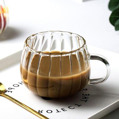 Tazza in vetro resistente al calore Tazza da colazione Tazza da latte Tazza da caffè Modello di zucca Bicchieri