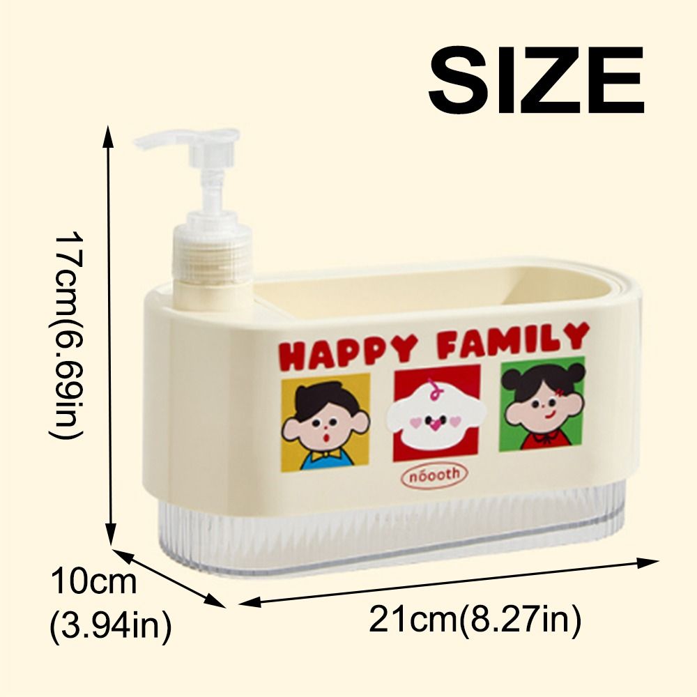 Leak-Proof Hand Soap Dispenser with Sponge Wipe Dual Soap Dispenser  Countertop