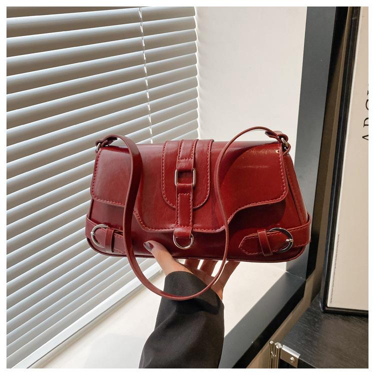 Bag Lady 2025 New Trendy High Sense Fashion Shoulder Messenger Bag Retro Versatile Internet Celebrity Explosion Small Square Bag