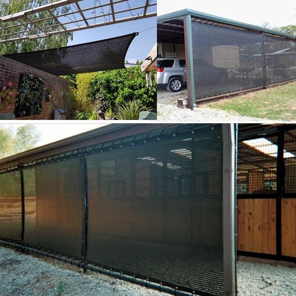 Outdoor Patio Sun Shade Cloth With Grommets, Garden Sun Shade Sails, Canopy Shelter Cover