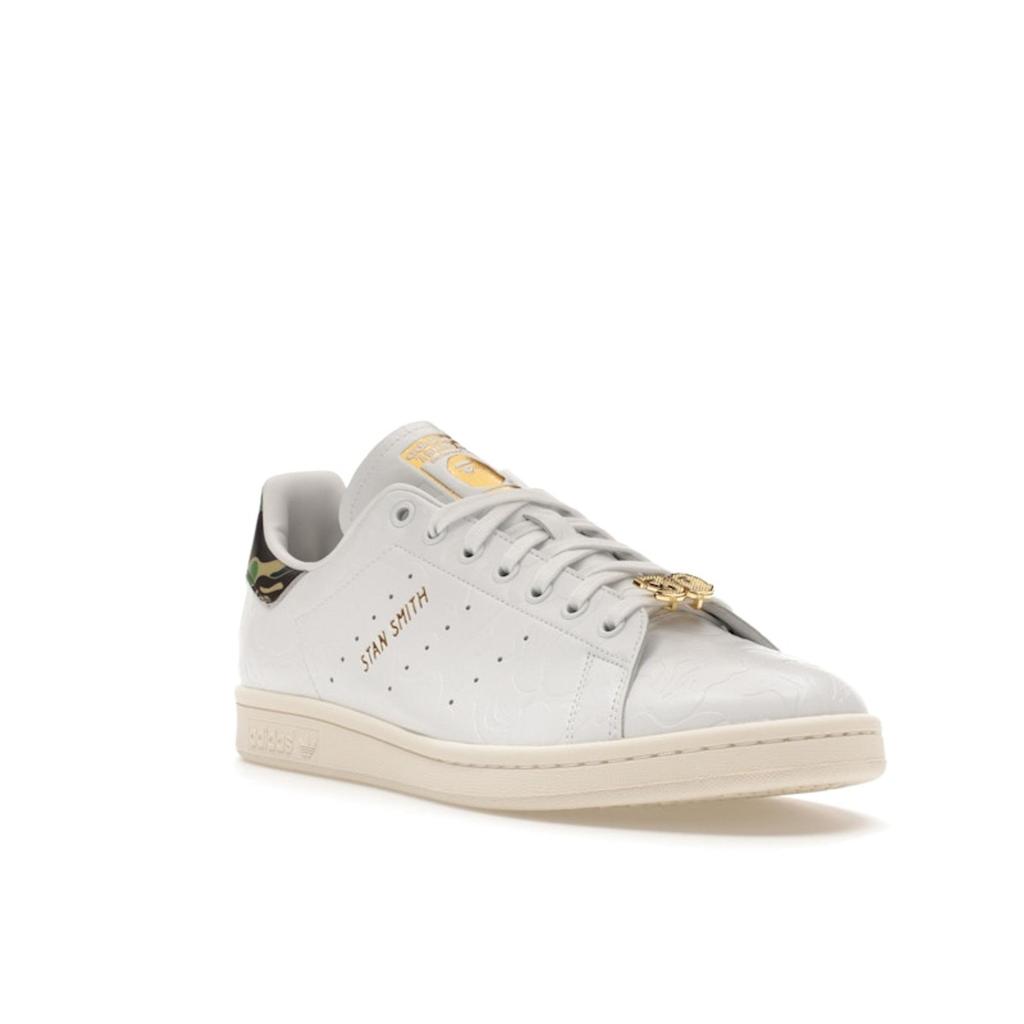 Adidas BAPE X Stan Smith 30th Anniversary Men Sneakers White Cloud-White Off-White IG1115