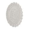 Turkish Tea Coffee Serving Tray Vintage Style Embossed Pattern Round Coffee Plate for Bar Outdoor