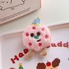 Cute Cartoon Cookie Plush Brooch - Colorful Funny Cookie Man Doll Keychain and Bag Pendant